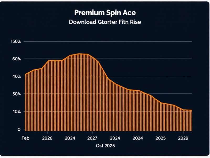 Premium Spin Ace Download Growth in India Premium Spin Ace download growth graph showing steady rise from Feb 2024 to Oct 2025